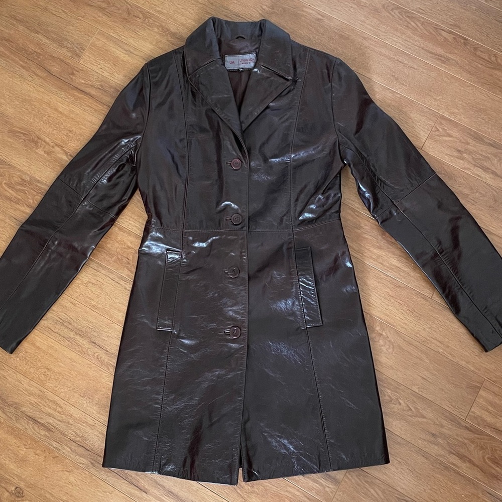 Vintage leather trench
